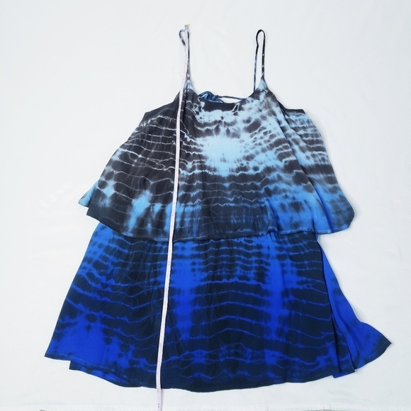 NWT Patterson J Kincaid Tie-dye Layered Sun Dress Blue Ombre - Picture 10 of 13